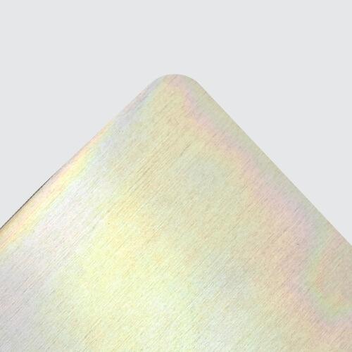 Metal surface with chromotizing finish.